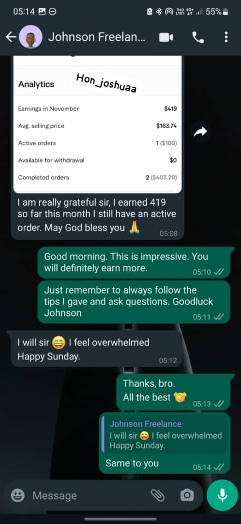 Testimonial from a happy member.