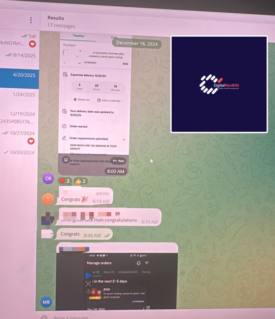 Portfolio guidance and feedback